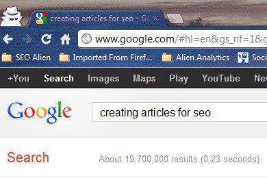 Writing Articles for SEO