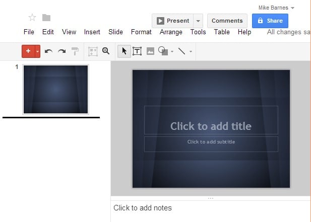 With Google Drive Create Presentations!