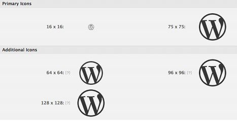 WordPress Icons