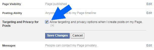 Tartgeting and Privacy Facebook Update