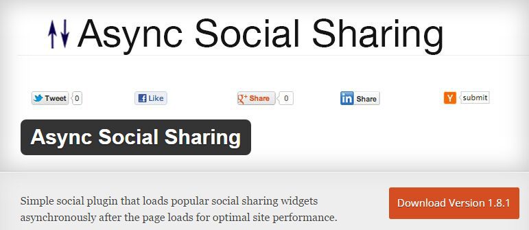 async social sharing