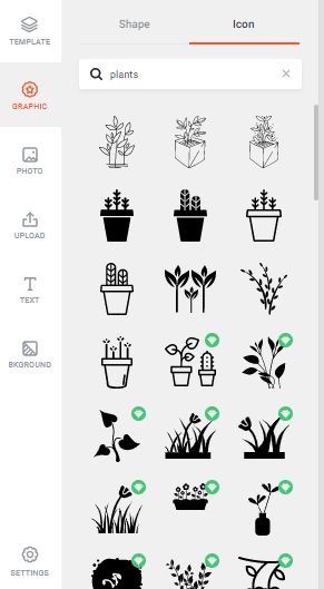 Icon options