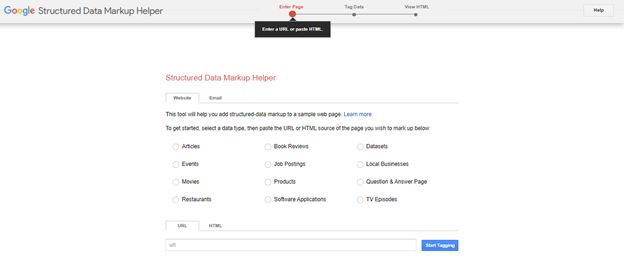 Google’s Structured Data Markup Helper