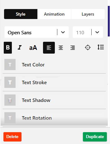 AdLaunch Text Options