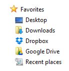 Google Drive Folder on PC