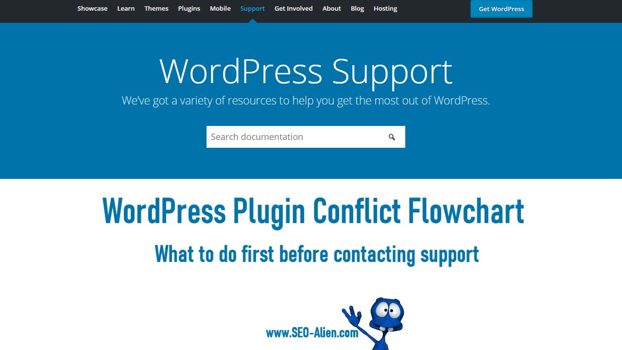 WordPress Plugin Conflict Flowchart - fi